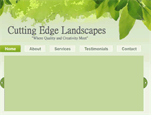 Tablet Screenshot of cuttingedge-landscapes.com